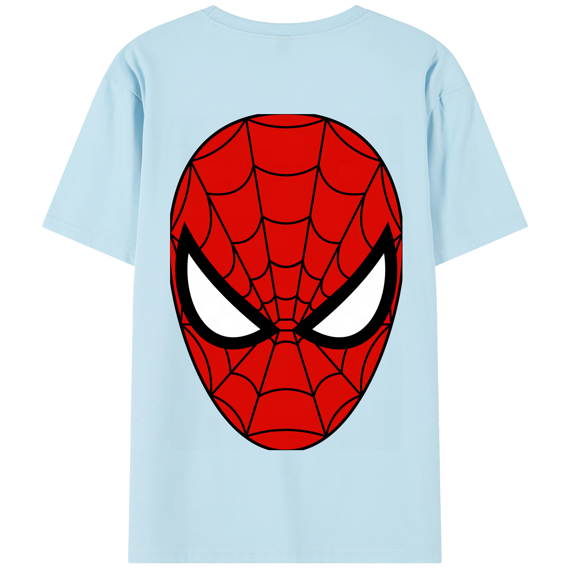 （画像用） Spider Man スパイダーマン 綿100％半袖Tシャツ（背面プリント）